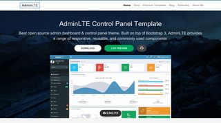 Free Bootstrap Admin Template | AdminLTE.IO