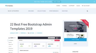 20+ Best Free Bootstrap Admin Templates 2019 - aThemes