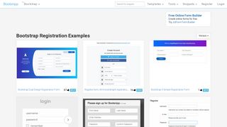Bootstrap Registration Examples - Bootsnipp