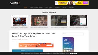 Bootstrap Login and Register Forms in One Page: 3 Free Templates ...