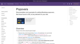 Popovers · Bootstrap