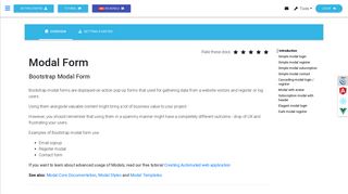 Bootstrap Modal Form - examples & tutorial. Basic & advanced usage ...