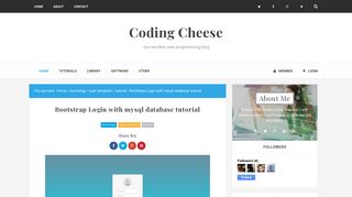 Bootstrap Login with mysql database tutorial - Coding Cheese
