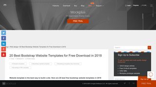 20 Best Bootstrap Website Templates for Free Download in 2018