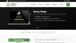 Booty Bingo - £15 Free Bonus (No Deposit Required) | Bingo ...