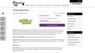 Booty Bingo Review + Player Rewards | BingoPort