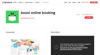 booxi online booking | Apps - Lightspeed