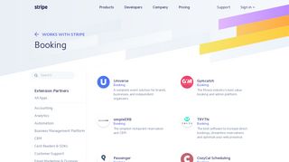booxi Integrations - booxi Works with Stripe