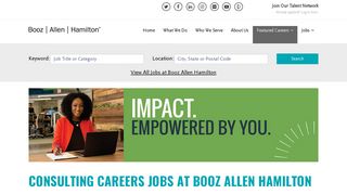 Consulting Careers - Booz Allen Hamilton