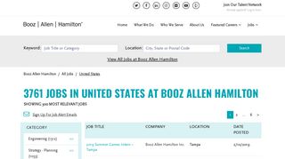 Jobs in United States at Booz Allen Hamilton