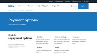 Payment Options | BOQ