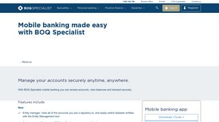 Mobile banking | BOQ Specialist