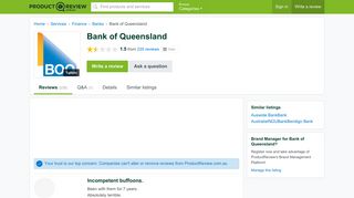 Bank of Queensland Reviews - ProductReview.com.au