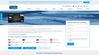 Borderless Prepaid Card | Multi Currency Travel Card | Thomas Cook