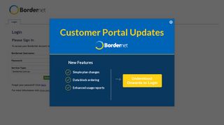 BorderNET Internet - My Account
