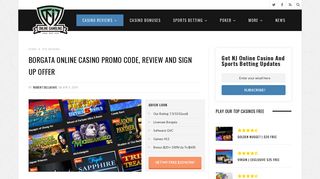 Borgata Online Casino Promo Code and Review - February 2019