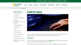 Campus Email - Bishop State Community College