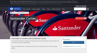 Santander Cycles - Transport for London