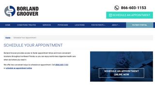 Schedule An Appointment | Borland Groover