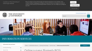 Online surveys (formerly BOS) | The University of Edinburgh