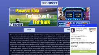 Bosbobet – Sbobetcc – Sbobet Casino