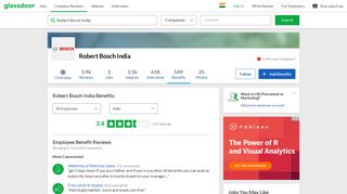Robert Bosch India Employee Benefits and Perks | Glassdoor.co.in