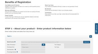 Product registration - Bosch Power Tools
