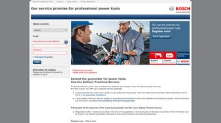 Login - Our service promise for professional power tools - 2.2.25.1