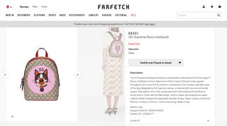 Gucci GG Supreme Bosco Backpack - Farfetch