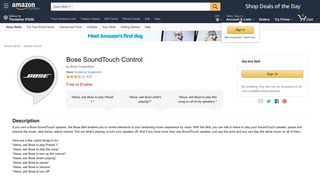 Amazon.com: Bose SoundTouch Control: Alexa Skills