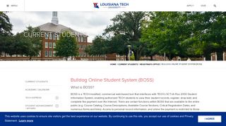 Bulldog Online Student System (BOSS) | Louisiana Tech University