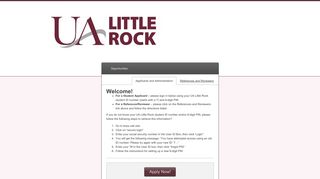 Sign In - UA Little Rock Scholarships