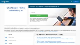 City of Bossier - Utilities Department (LA): Login, Bill Pay, Customer ...