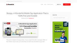 Bosspy -A Wonderful Mobile Spy Application That is 100% Free and ...