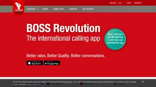 International Calling, Mobile Top Ups - Boss Revolution