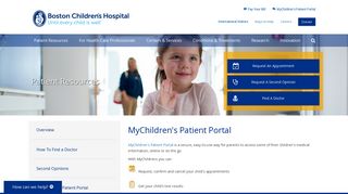 MyChildren's Patient Portal | Boston Children's Hospital
