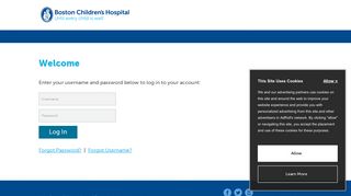 Login - Boston Children's Hospital Trust