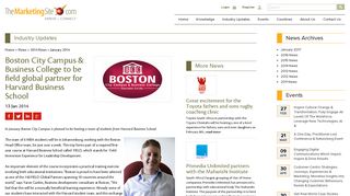 TMS: Boston City Campus & Business College to be field global ...