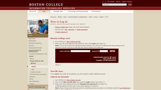 Log in to BCPost - Technology Help - Boston College