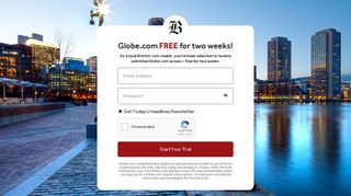 Globe.com Free for two weeks! - The Boston Globe
