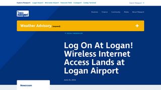 Log On At Logan! Wireless Internet Access Lands at Logan Airport
