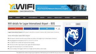 Wifi details for Logan International Airport - BOS - Your Airport Wifi ...