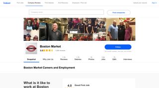 Boston Market Careers and Employment | Indeed.com