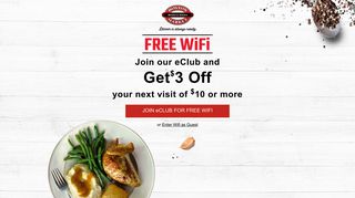 Free Wifi | Boston Market