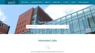 Your Saved jobs at Boston Medical Center
