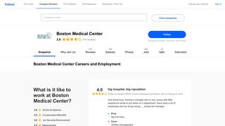 Boston Medical Center Careers and Employment | Indeed.com