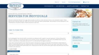 Services For Individuals | Boston Mutual Life Insurance Company