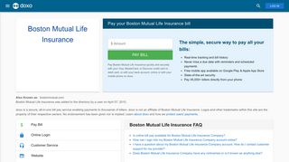 Boston Mutual Life Insurance: Login, Bill Pay, Customer Service and ...