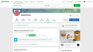Boston Pizza Employee Benefit: Employee Discount | Glassdoor