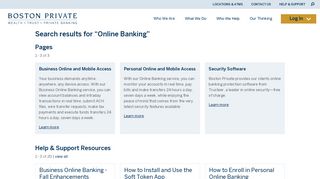 Online Banking - Boston Private